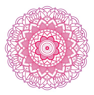 İzole edilmiş arkaplanda mandala desenleri