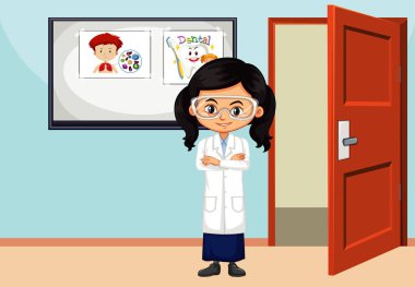 Fen öğrencisinin olduğu sınıf sahnesi.