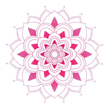 İzole edilmiş arkaplanda mandala desenleri