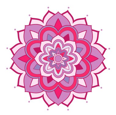 İzole edilmiş arkaplanda mandala desenleri