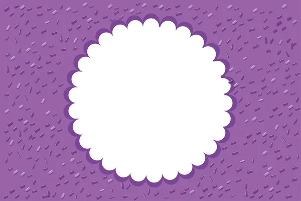紫色背景的圆形框架 — 图库矢量图片