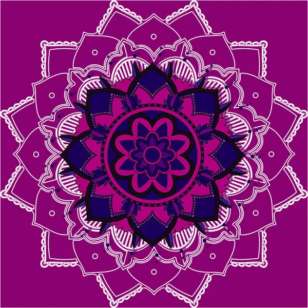 紫地曼荼羅図 — ストックベクタ