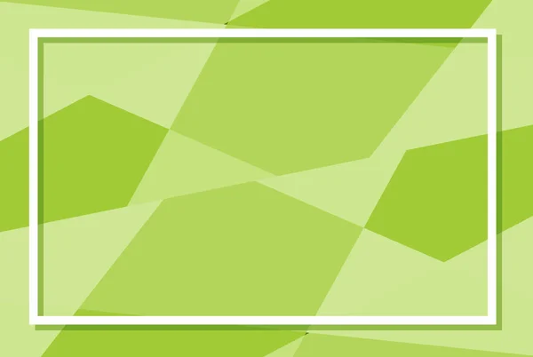 Plantilla de fondo con patrones verdes — Vector de stock