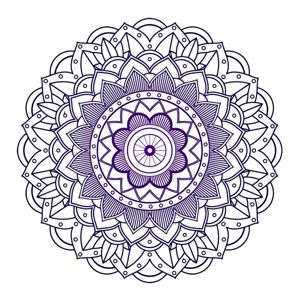 Mandala patronen op geïsoleerde achtergrond — Stockvector