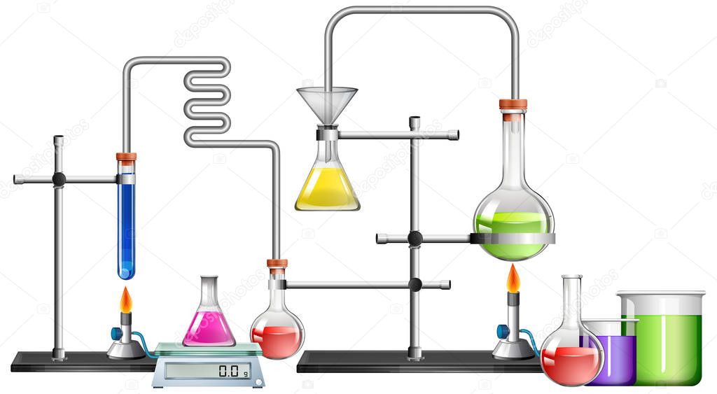 Science lab with many equipments