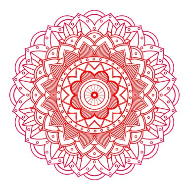 İzole edilmiş arkaplanda mandala desenleri