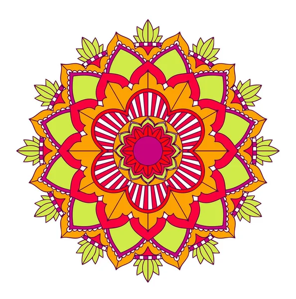 Wzory Mandala na odizolowanym tle — Wektor stockowy