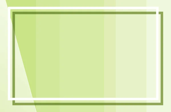 Fond vert avec cadre — Image vectorielle