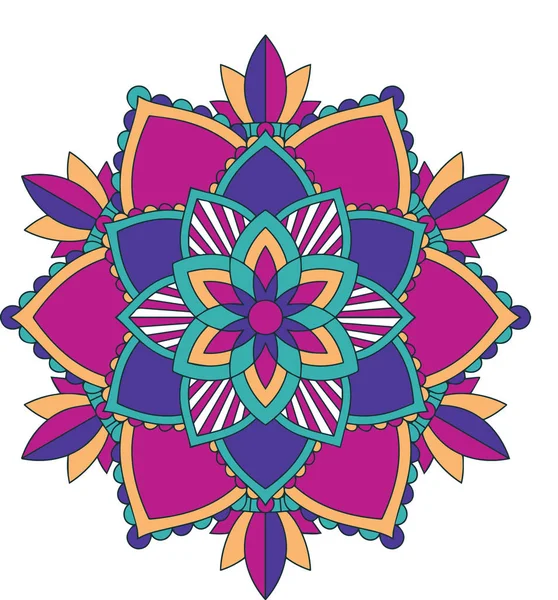 İzole edilmiş arkaplanda mandala desenleri