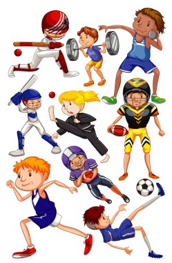 Birçok insan farklı spor türleri yapıyor.