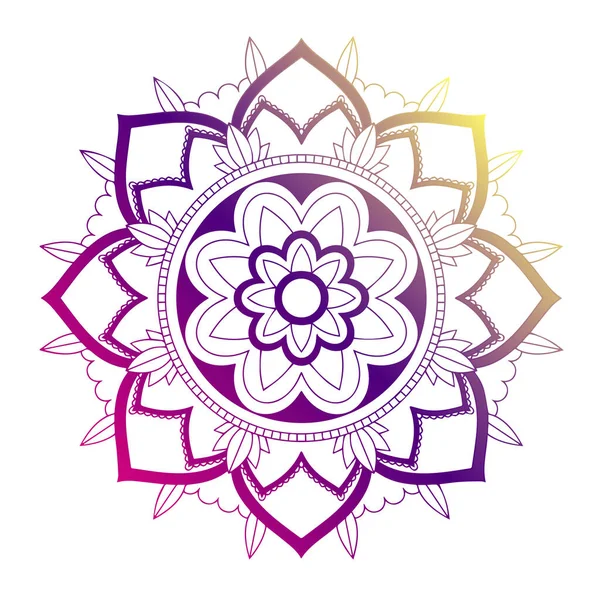 Πρότυπα Mandala σε λευκό φόντο — Διανυσματικό Αρχείο