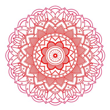 İzole edilmiş arkaplanda mandala desenleri