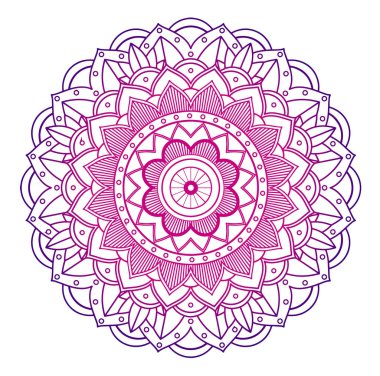 İzole edilmiş arkaplanda mandala desenleri