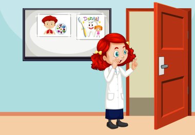 Fen öğrencisinin olduğu sınıf sahnesi.