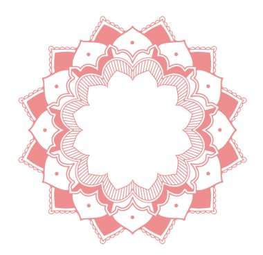 İzole edilmiş arkaplanda mandala desenleri