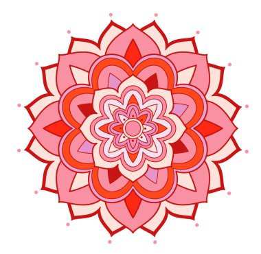 İzole edilmiş arkaplanda mandala desenleri