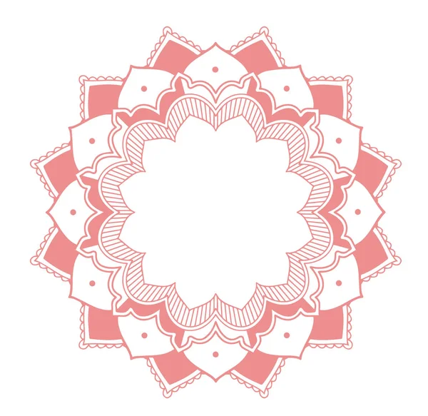 Patrones de mandala sobre fondo aislado — Vector de stock