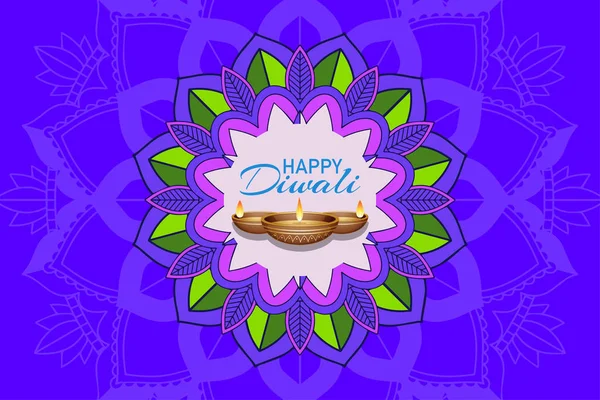 Фоновый рисунок счастливого фестиваля Дивали — стоковый вектор