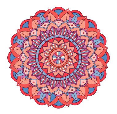 İzole edilmiş arkaplanda mandala desenleri