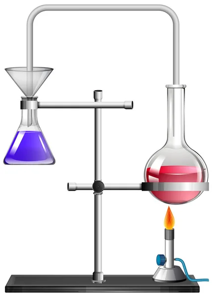 Vasos con líquido en el interior — Vector de stock