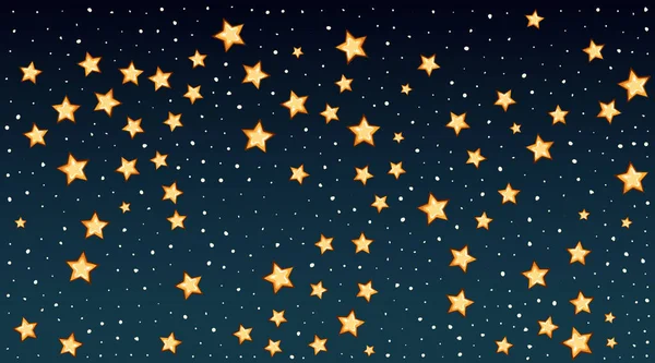 Háttér sablon fényes csillagok sötét égen — Stock Vector