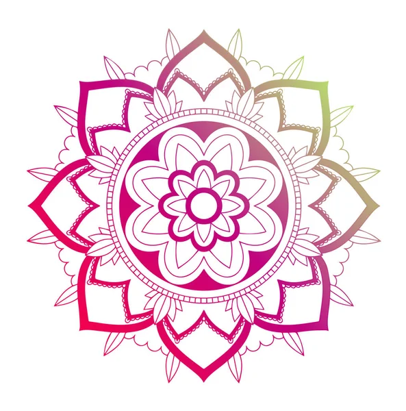 Patrones de mandala sobre fondo aislado — Vector de stock