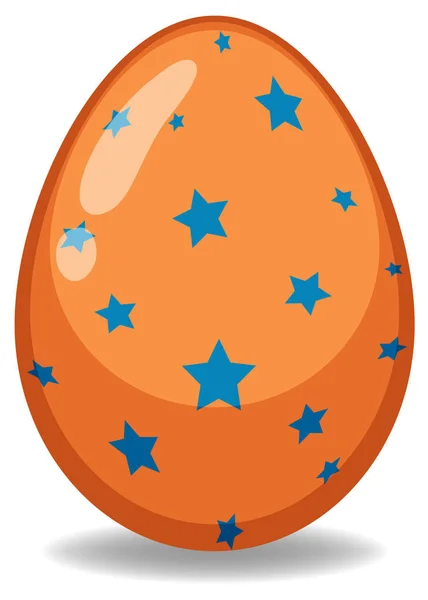 Великодня тема з прикрашеним яйцем в барвистих візерунках — стоковий вектор