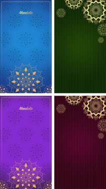 Mandala tasarımlı arkaplan şablonu