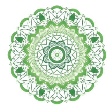 İzole edilmiş arkaplanda mandala desenleri