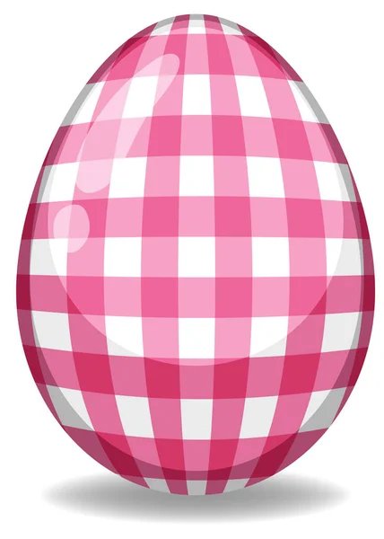 Tema pasquale con uovo decorato in motivi colorati — Vettoriale Stock