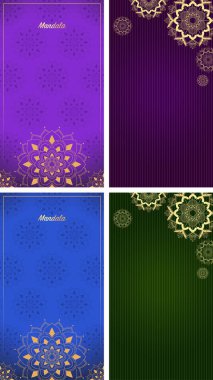 Mandala tasarımlı arkaplan şablonu