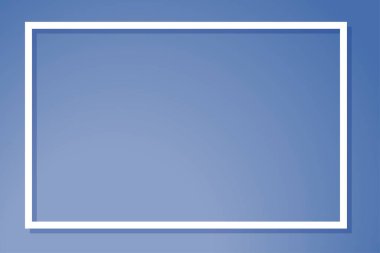 Beyaz çerçeve resimli mavi arkaplan