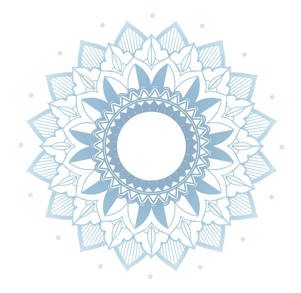 Mandala Muster Auf Isoliertem Hintergrund — Stockvektor