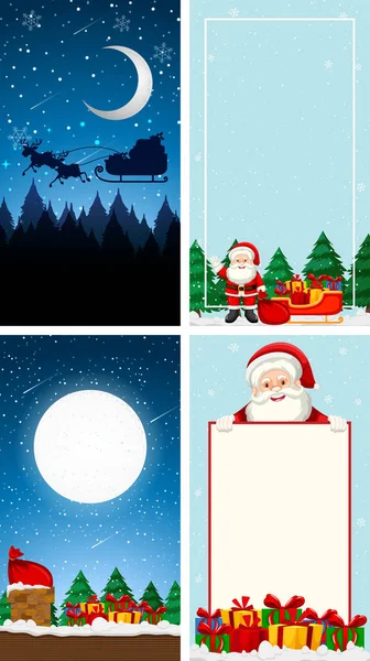 Πρότυπα Φόντου Χριστούγεννα Θέμα Εικονογράφηση — Διανυσματικό Αρχείο