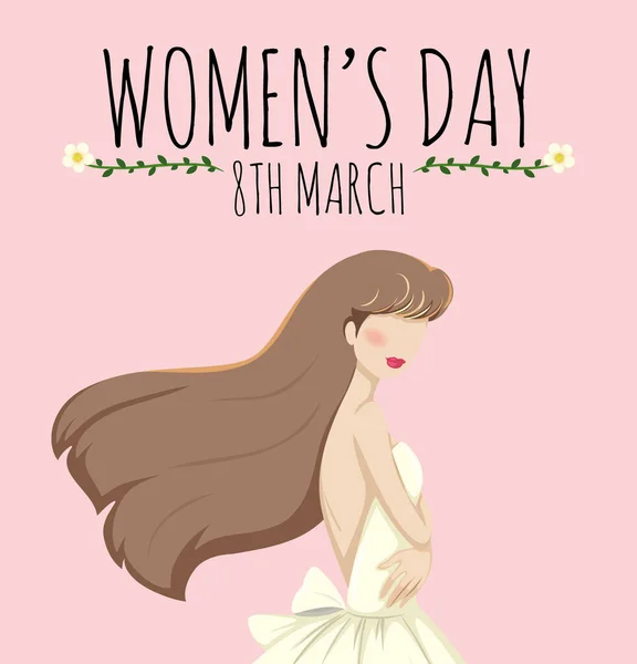 Hintergrundvorlage Für Einen Glücklichen Frauentag — Stockvektor
