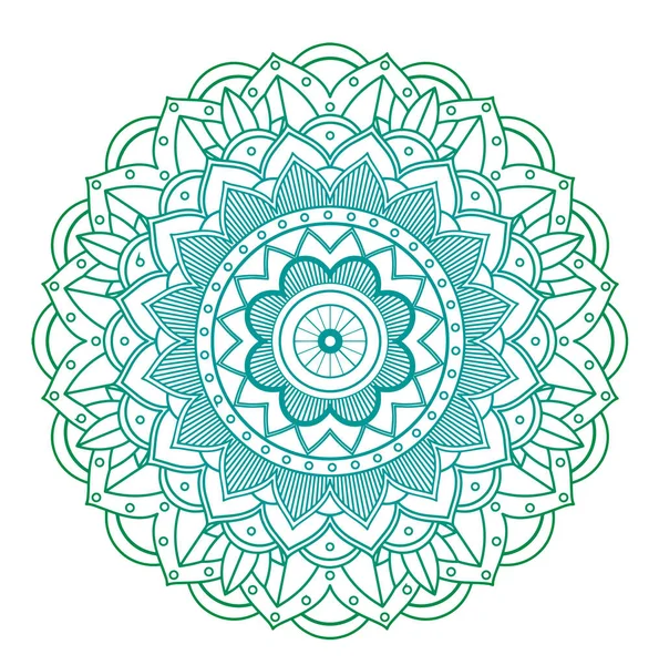 Patrones Mandala Sobre Fondo Aislado Ilustración — Archivo Imágenes Vectoriales