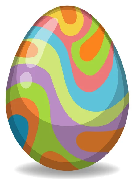 Osterthema Mit Verzierten Eiern Bunten Mustern Illustration — Stockvektor