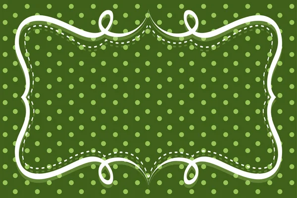 Background Template Polka Dot Green Illustration — Stock Vector