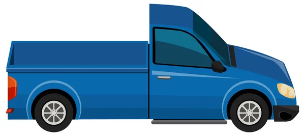 Blauer Pickup Lkw Auf Weißem Hintergrund Illustration — Stockvektor