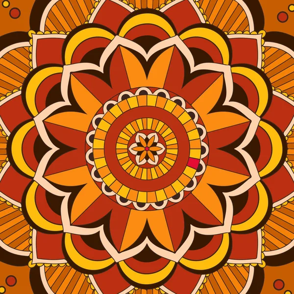 Hintergrund Vorlage Mit Mandala Muster Design Illustration — Stockvektor