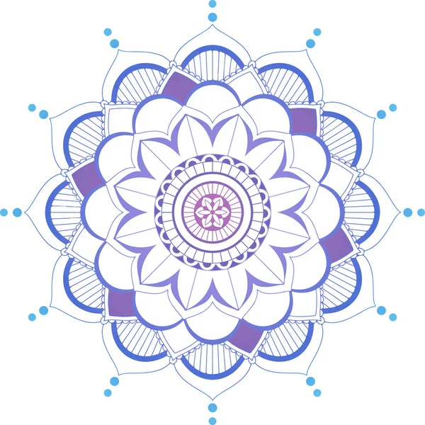 Hintergrund Vorlage Mit Mandala Muster Design Illustration — Stockvektor