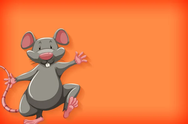 Modelo Fundo Com Cor Lisa Ilustração Cinza Mouse —  Vetores de Stock