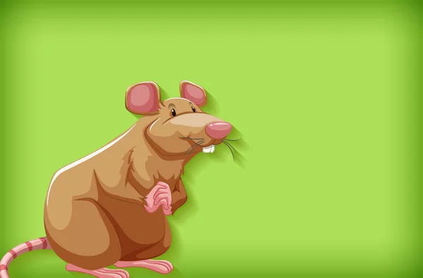 Szablon Tła Zwykły Kolor Brązowy Mysz Ilustracja — Wektor stockowy
