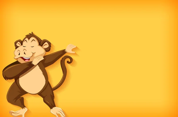 Πρότυπο Φόντου Απλό Χρώμα Και Εικόνα Μαϊμού — Διανυσματικό Αρχείο