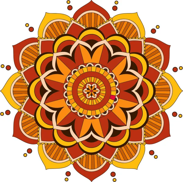 Hintergrund Vorlage Mit Mandala Muster Design Illustration — Stockvektor