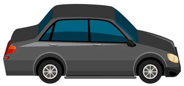 白い背景のイラストの黒い車 — ストックベクタ