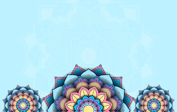 Șablon Fundal Ilustrație Model Mandala — Vector de stoc