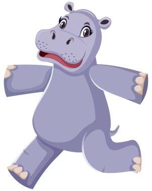 Beyaz arkaplan resimlerinde çalışan mutlu suaygırı