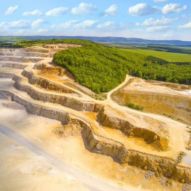 Bir açık hava görünümünü benim döküm