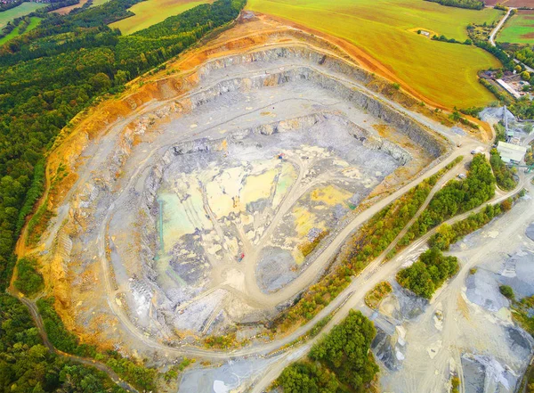 Aerial view of a open cast mine — Stock Photo, Image